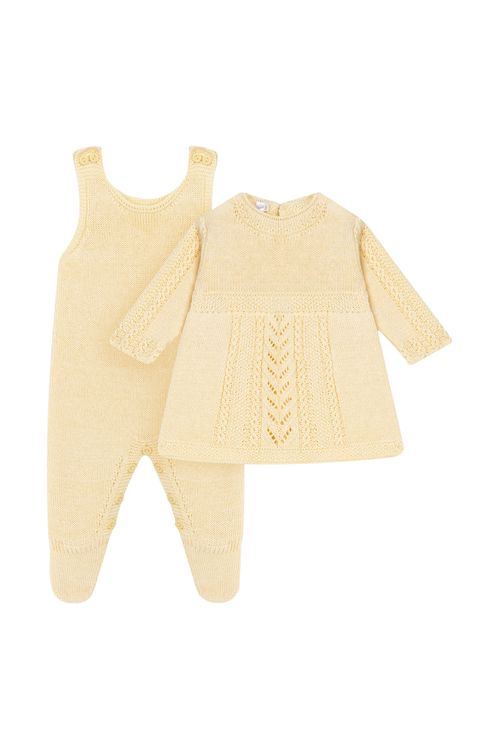 CONJ BATA TRANÇA AMARELO