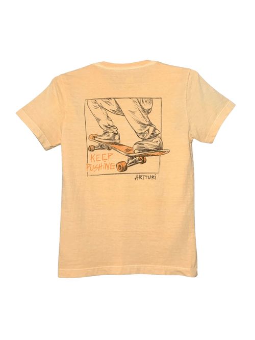 Camiseta Infantil Skate- Cor Laranja