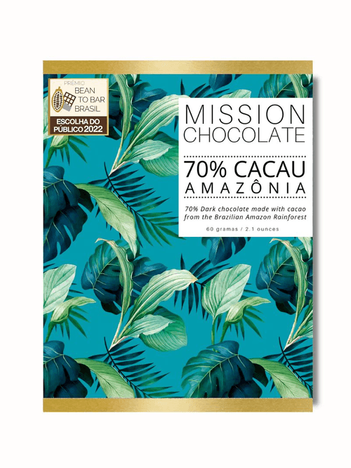 70% CACAU - AMAZÔNIA  | DARK CHOCOLATE 60G