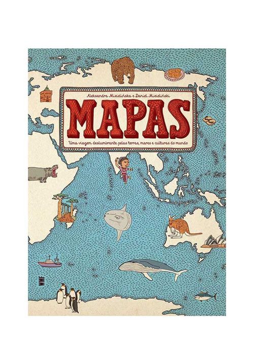 Mapas por Aleksandra Mizielinska e Daniel Mizielinski