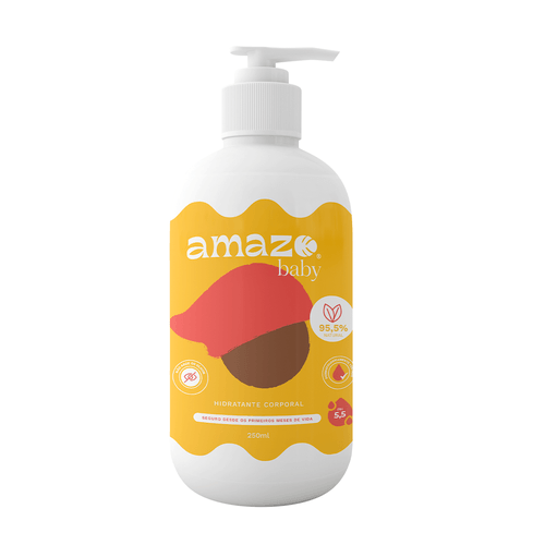 Hidratante Corporal Saci Pererê - Amazo Baby - Creme Hidratante para Bebês e Crianças (250ml)