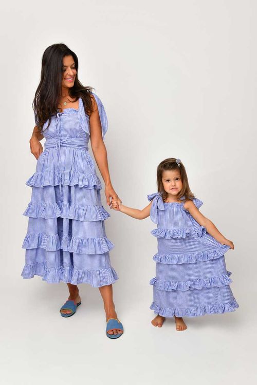 Vestido e Saia Bossa Vichy - Lisos