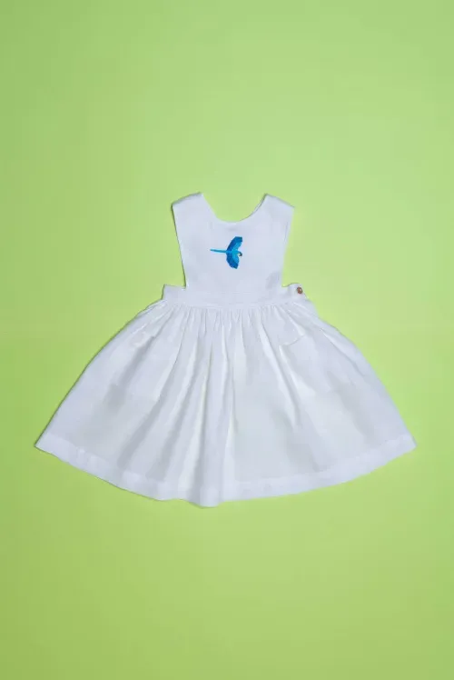 Vestido Catarina Branco Arara Azul