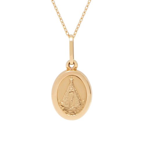 Pingente ouro amarelo 18k - Nossa Senhora Aparecida