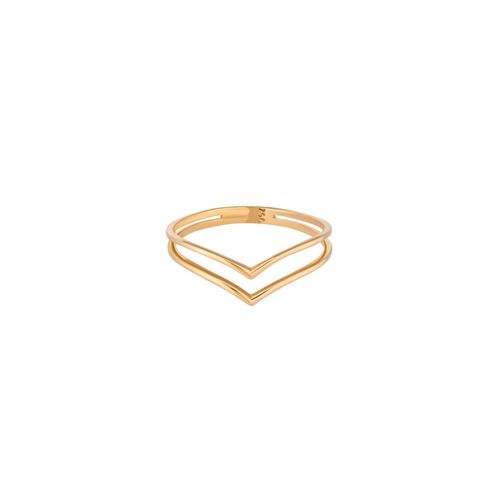 Anel ouro amarelo 18k - Duplo