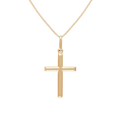 Pingente ouro amarelo 18k - Cruz Maior