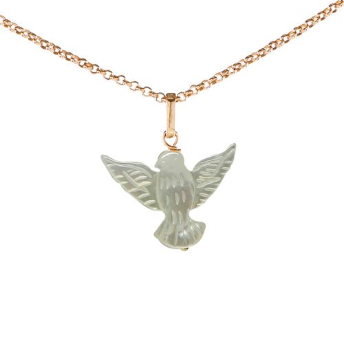 Pingente ouro amarelo 18k - Espírito Santo Madrepérola