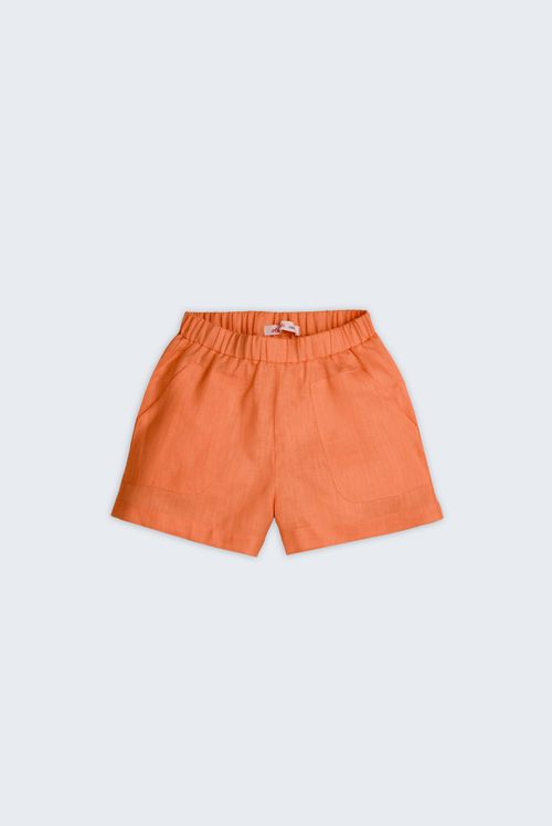 Shorts Chico Linho Laranja