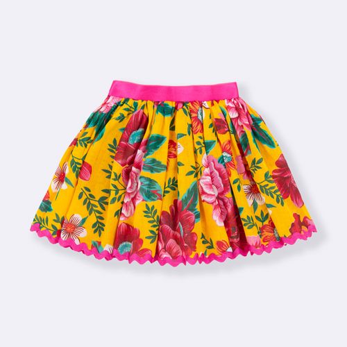Saia Chita Vem Pro Arraiá amarelo