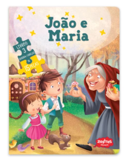João e Maria | Contos Clássicos Zastras | Livro com Quebra-Cabeça