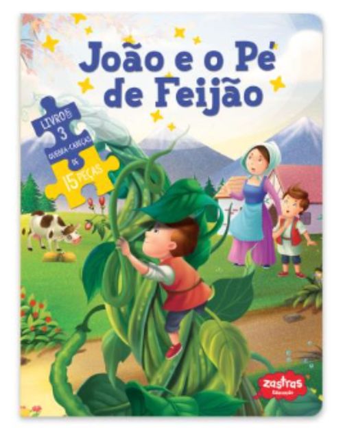 João e o Pé de Feijão | Contos Clássicos Zastras | Livro com Quebra-Cabeça