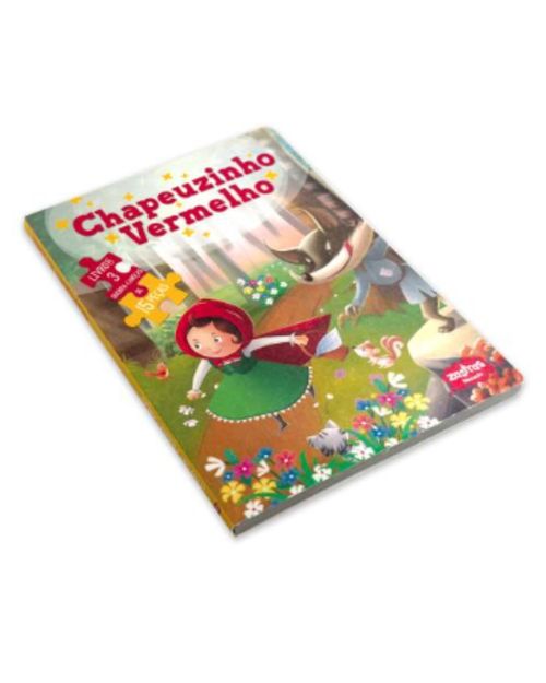 Chapeuzinho Vermelho | Contos Clássicos Zastras | Livro com Quebra-Cabeça